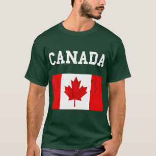 Canada Flag Canadian Flag Canadian Roots Maple Lea T-Shirt