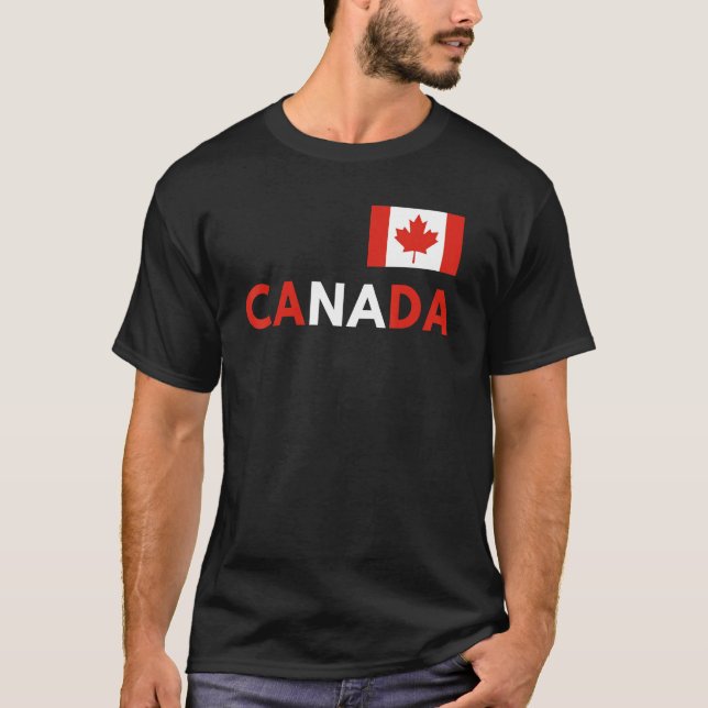 Canada Flag Canadian Flag Pride Country Happy Cana T-Shirt (Front)