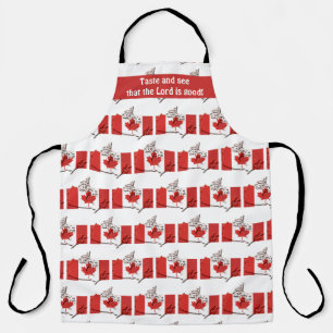 CANADA FLAG Canadian Map Taste and See Apron
