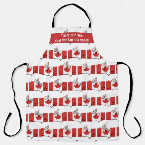 CANADA FLAG  Canadian Map  Taste and See Apron