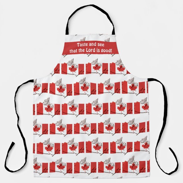CANADA FLAG | Canadian Map | Taste and See Apron (Front)