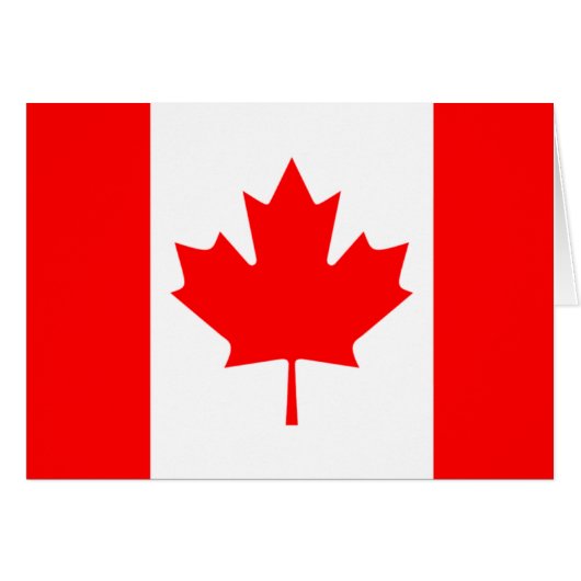 canada flag cards (Front Horizontal)