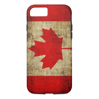 Canada Flag Iphone 8/7 Case by Crookedesign at Zazzle