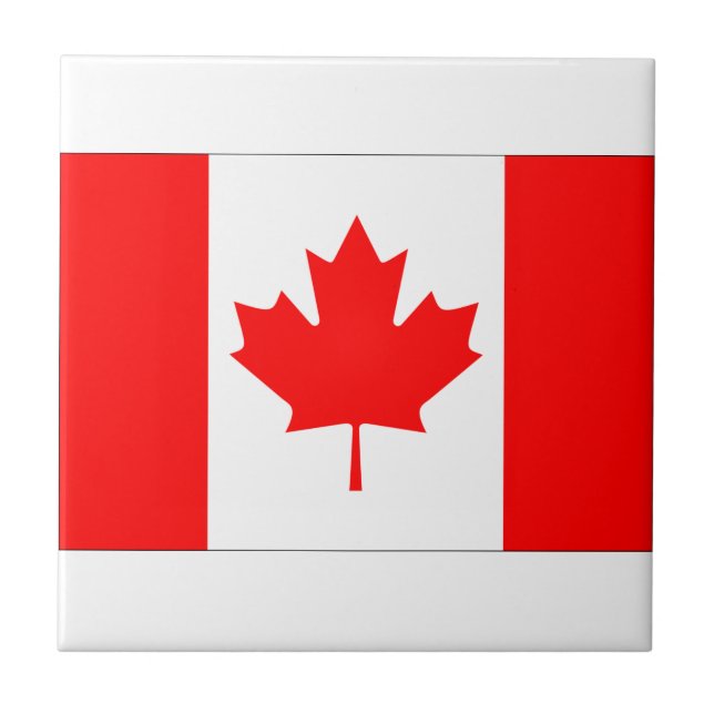 Canada Flag Ceramic Tile (Front)