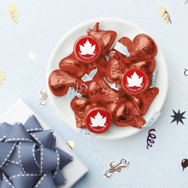 Canada Flag Chocolate Kisses Canada Day Treats Hershey®'s Kisses® (Party)