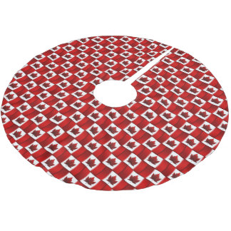 Canada Flag Christmas Tree Skirt Canada Souvenir