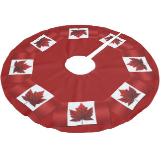 Canada Flag Christmas Tree Skirt Canada Souvenir