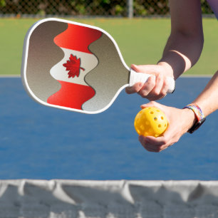 Canada Flag-Chrome by Shirley Taylor Pickleball Paddle