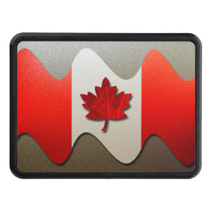 Canada Flag-Chrome by Shirley Taylor Trailer Hitch Cover