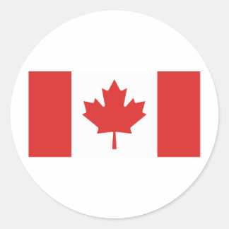 Canada Flag Classic Round Sticker