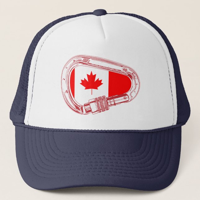 Canada Flag Climbing Carabiner Hat (Front)
