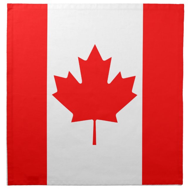 Canada Flag Cloth Napkin (Front)