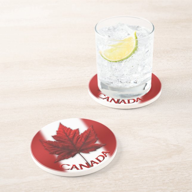 Canada Flag Coasters Canada Souvenir Coasters (Side)