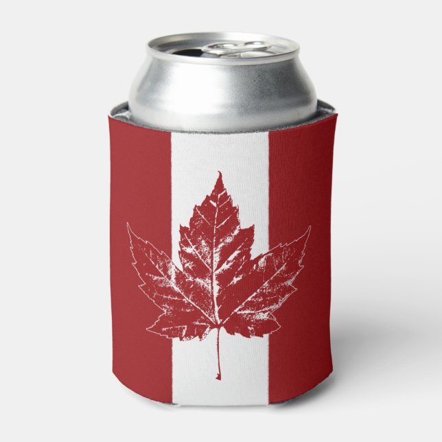 Canada Flag Cooler Retro Canada Maple Leaf Cooler (Can Front)