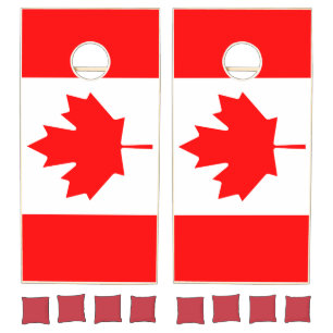 Canada Flag Cornhole Set