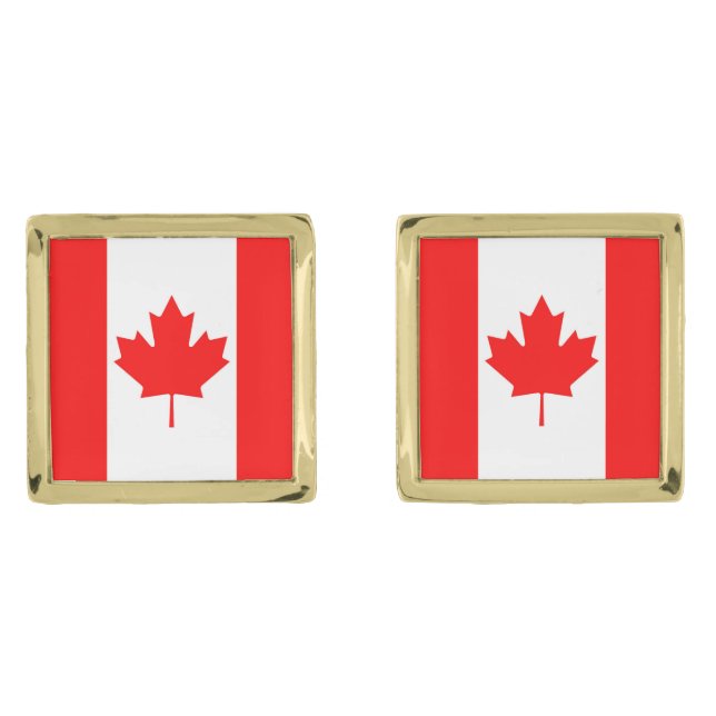 Canada Flag Cufflinks (Front)