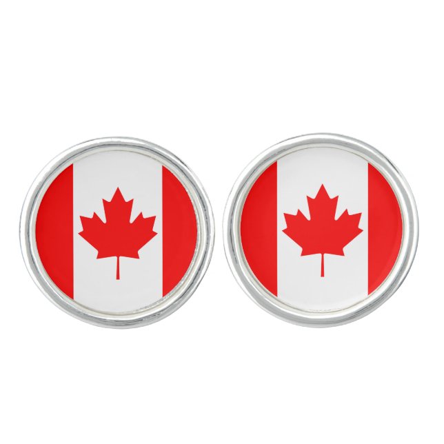 Canada Flag Cufflinks (Front)