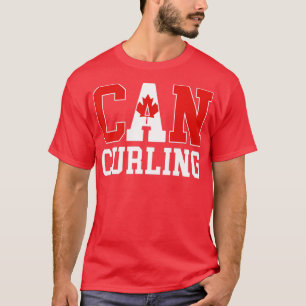 Canada Flag Curler - Canadian CAN Curling T-Shirt