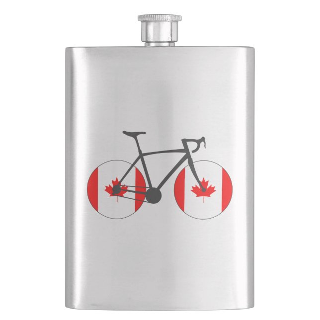 Canada Flag Cycling Flask (Front)
