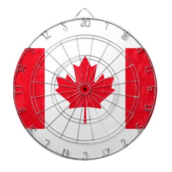 Canada Flag Dart Board by manewind at Zazzle