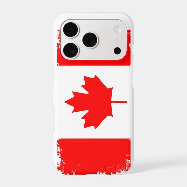 Canada flag distressed  iphone case (Back)