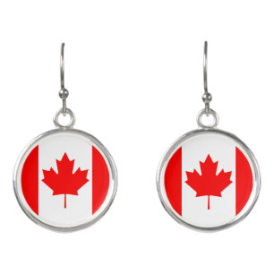 Canada Flag Earrings