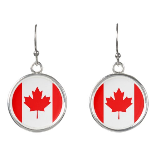 Canada Flag Earrings