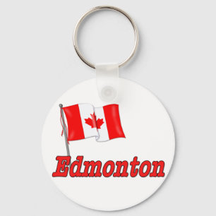 Canada Flag - Edmonton Keychain