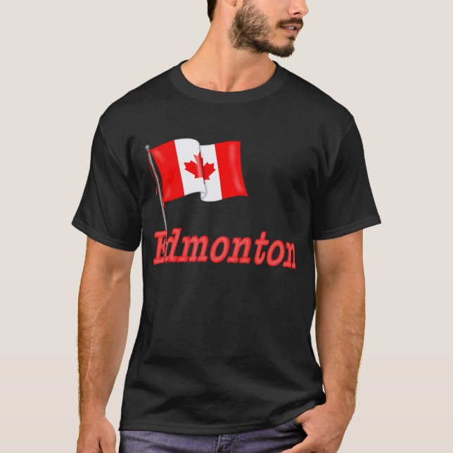 Canada Flag - Edmonton T-Shirt (Front)
