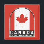 Canada Flag Emblem Distressed Vintage Magnet<br><div class="desc">Canada distressed emblem featuring the flag and coat of arms.</div>