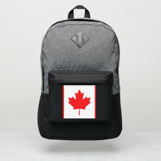 Canada Flag Emblem Port Authority® Backpack (Front)