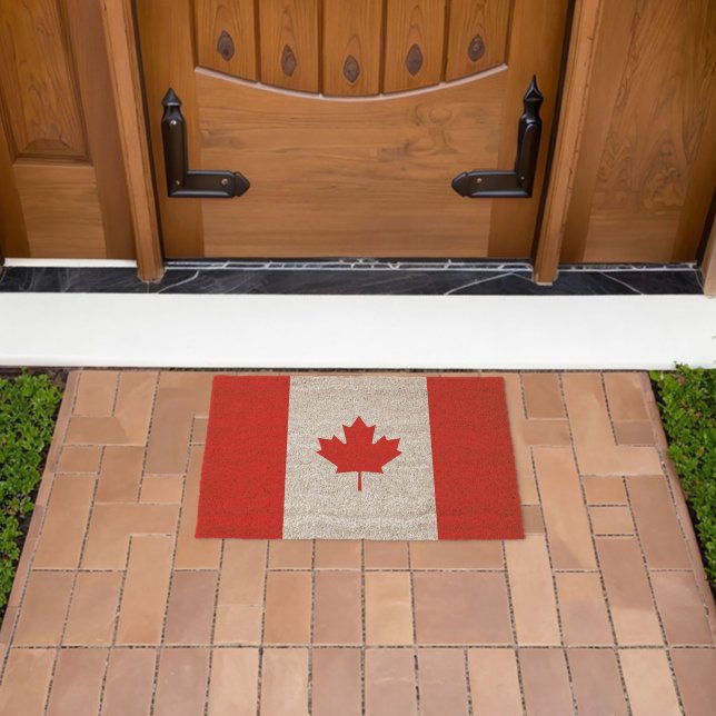 Canada flag fiber doormat (Insitu (Outdoor))