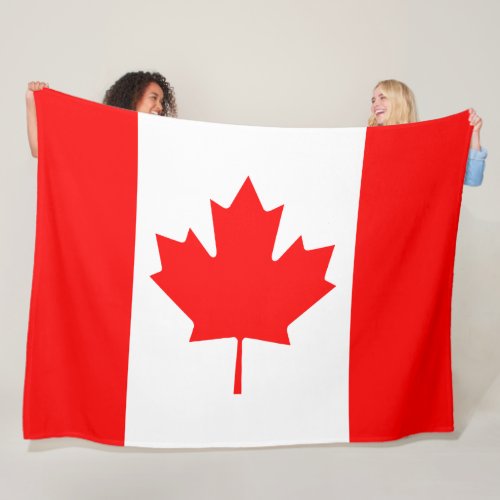 Canada Flag Fleece Blanket
