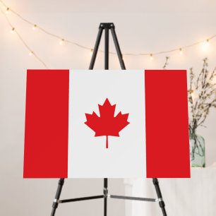 Canada flag foam board