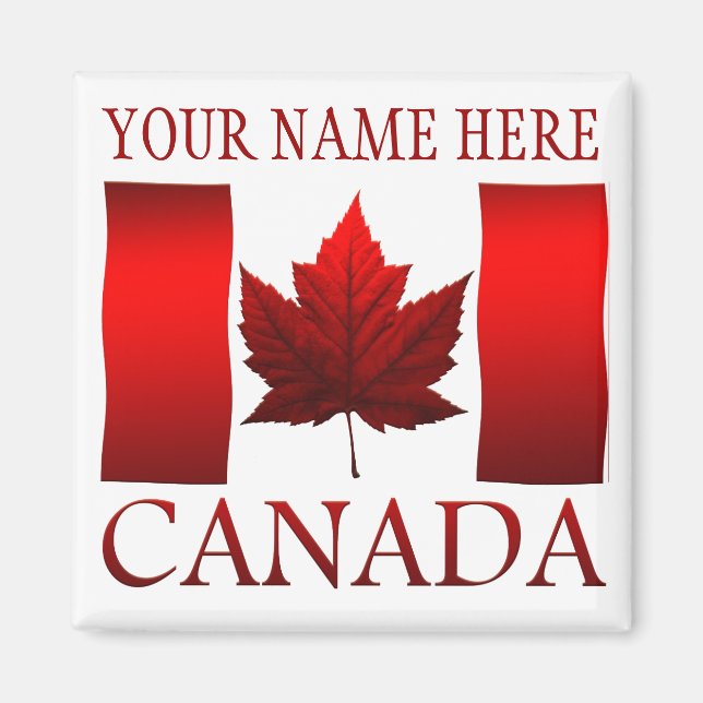 Canada Flag Fridge Magnet Canada Maple Leaf Magnet (Front)