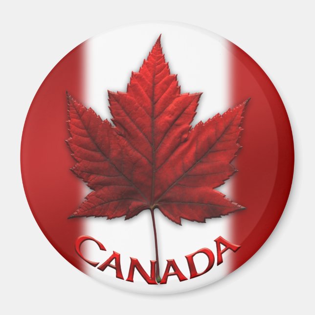 Canada Flag Fridge Magnet Canada Souvenir Magnet (Front)