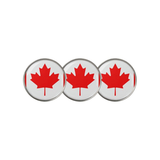 Canada flag  golf ball marker (3 Up)