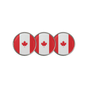 Canada flag golf ball marker
