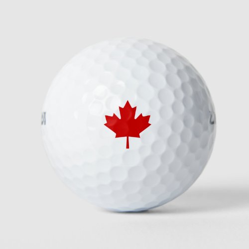 canada flag golf balls