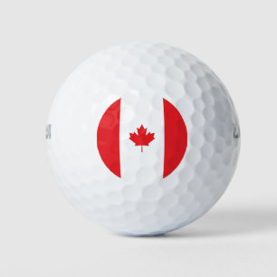 Canada flag golf balls