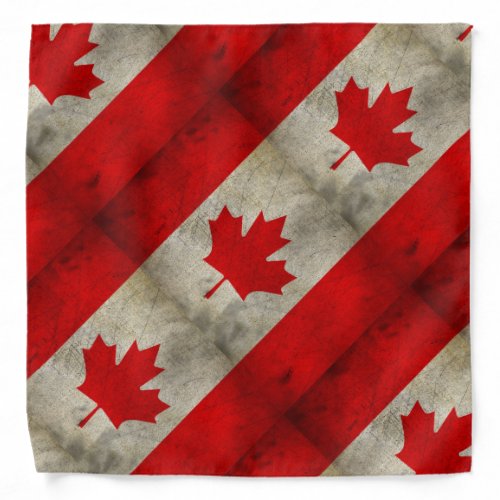 Canada Flag Grunge Bandana