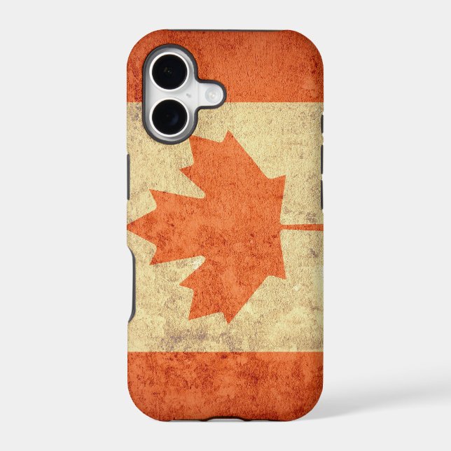 Canada Flag - Grunge Iphone Case (Back)