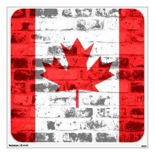 Canada Flag Grunge Wall Sticker