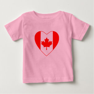 Canada Flag Heart T-Shirt