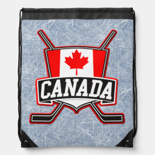 Canada Flag Hockey Backpack