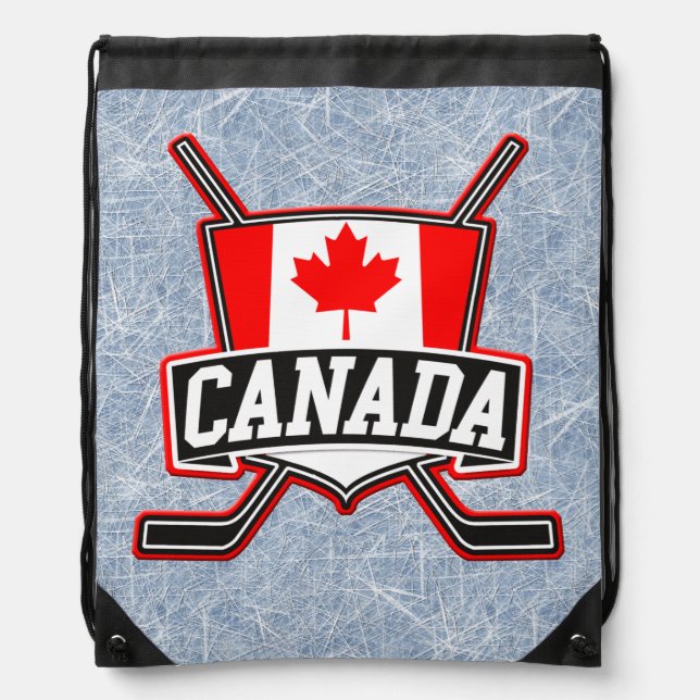 Canada Flag Hockey Backpack (Front)