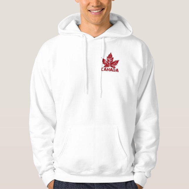 Canada Flag Hoodie Jacket Men's Canada Hoodies (Front)