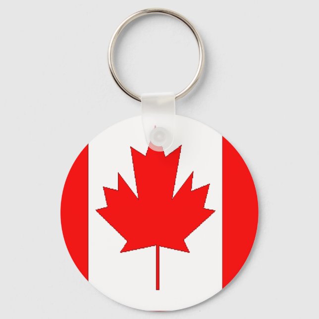 Canada flag keychain (Front)