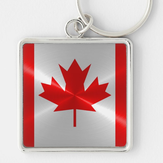 Canada Flag Keychain (Front)