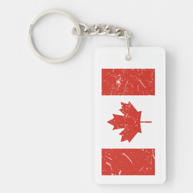 Canada Flag Keychain (Front)